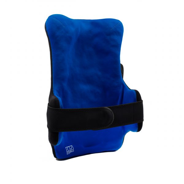 - Confortable Plus : Dossier pour fauteuil roulant modelable avec supports latéraux
