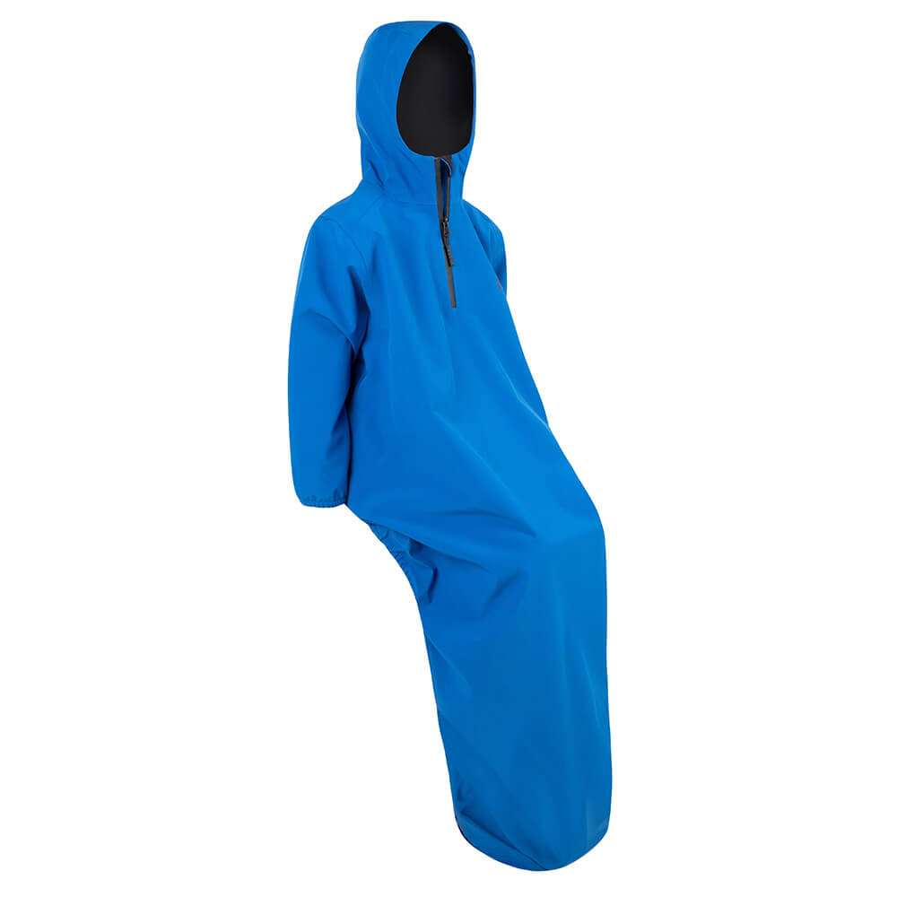 Fonakei - Poncho De Pluie Extra Long Pour Fauteuil Roulant Adulte - Imperméable, Couleur Marine - Avec Bord élastique Et Capuche - Pour Scooters De Mobilité