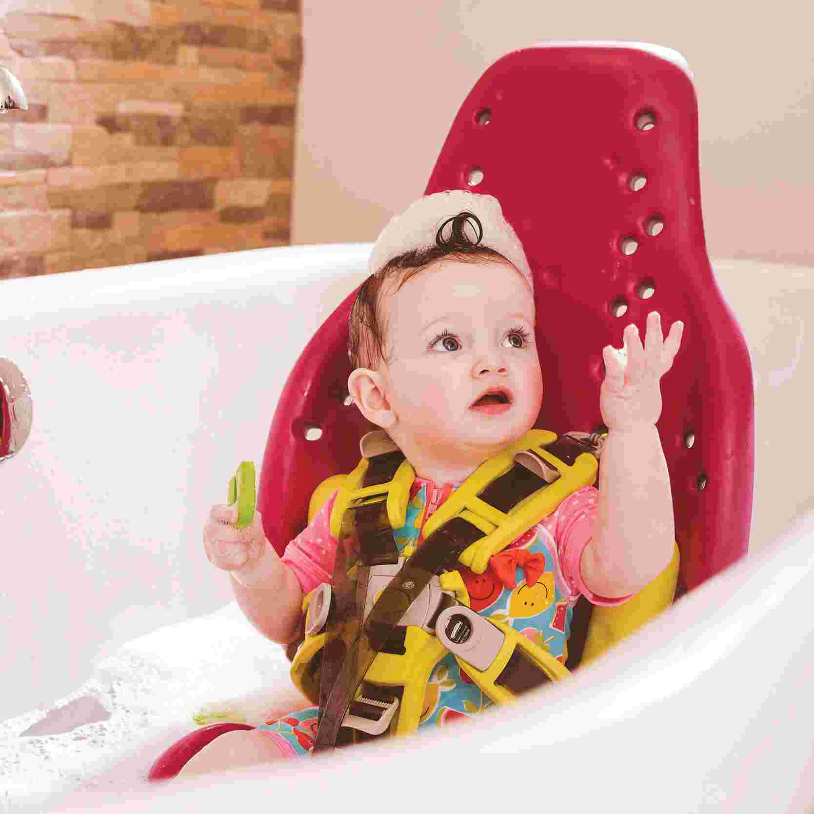 Siège de bain pour enfant handicapé Splashy rose avec harnais vert