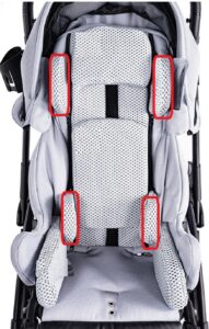 Système de maintien pour la poussette MEWA multi réglable et évolutive